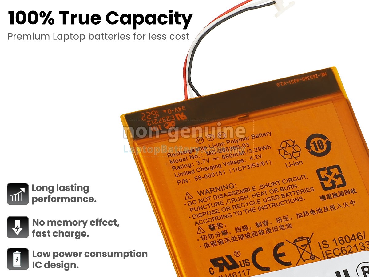 Amazon KINDLE 7TH GENERATION replacement battery