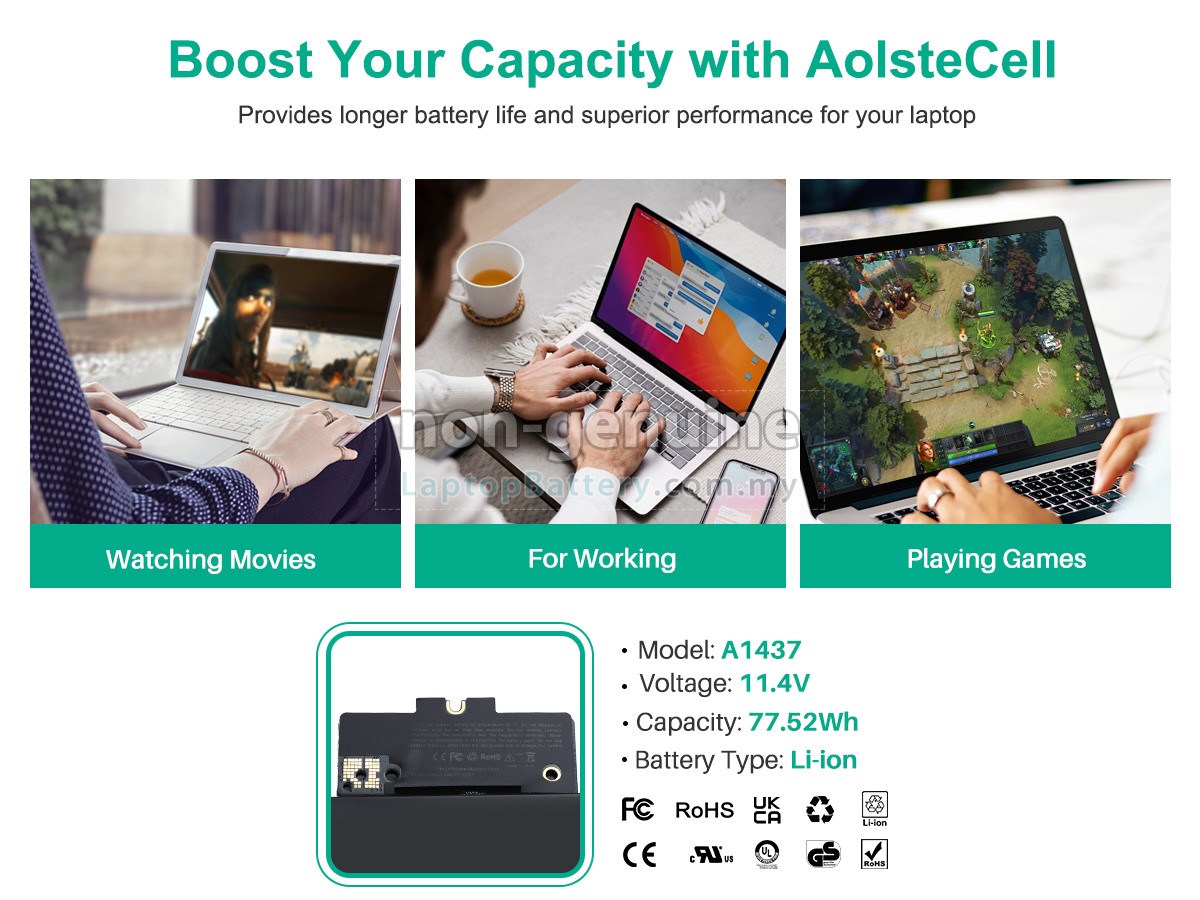 Apple MacBook Pro 13.3 inch MD212B/A replacement battery