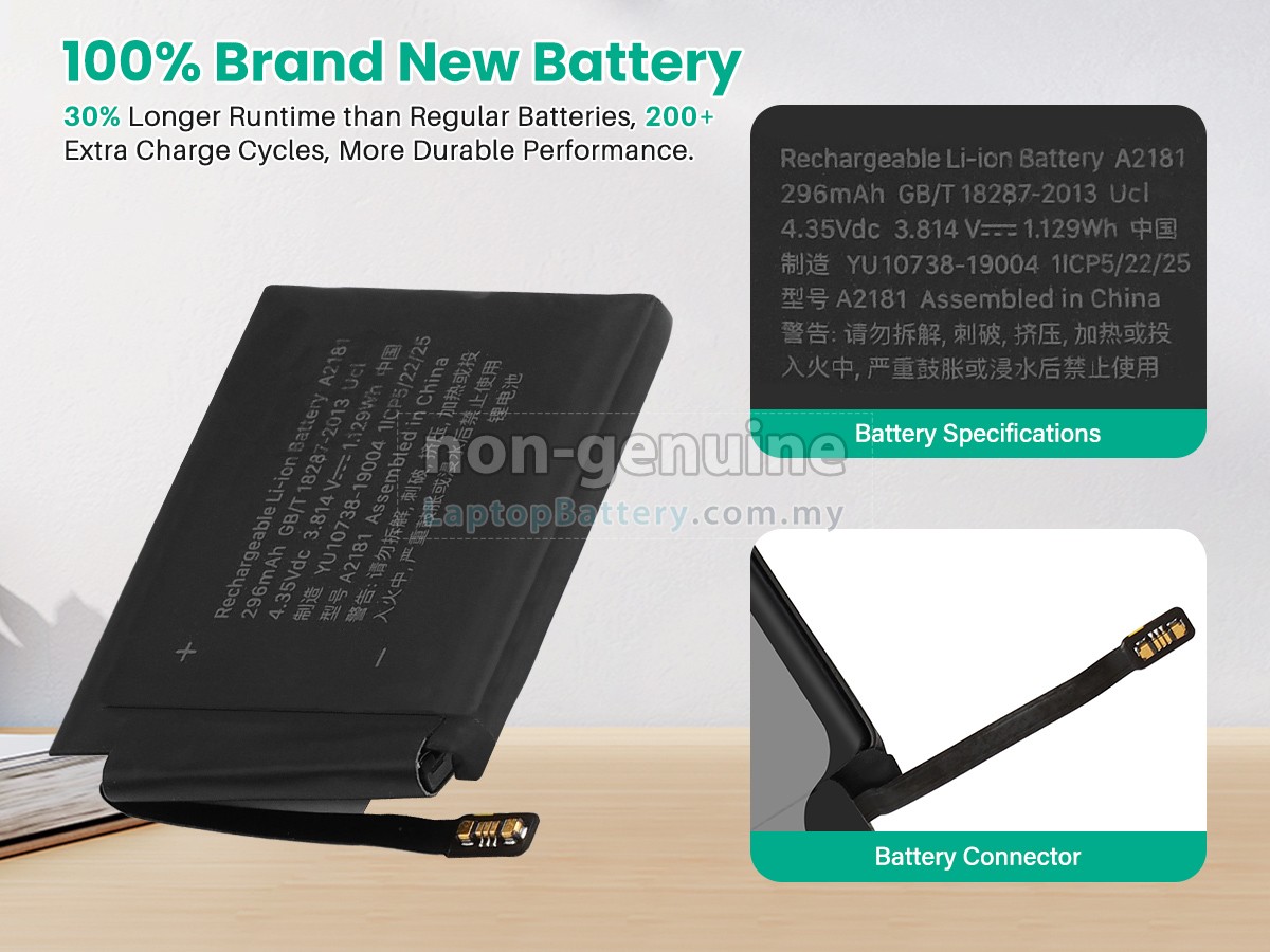 Apple WATCH SE CELLULAR 44MM replacement battery