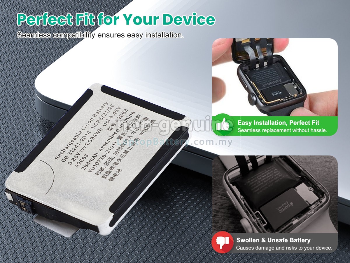 Apple WATCH 8 GPS+CELLULAR 41MM replacement battery