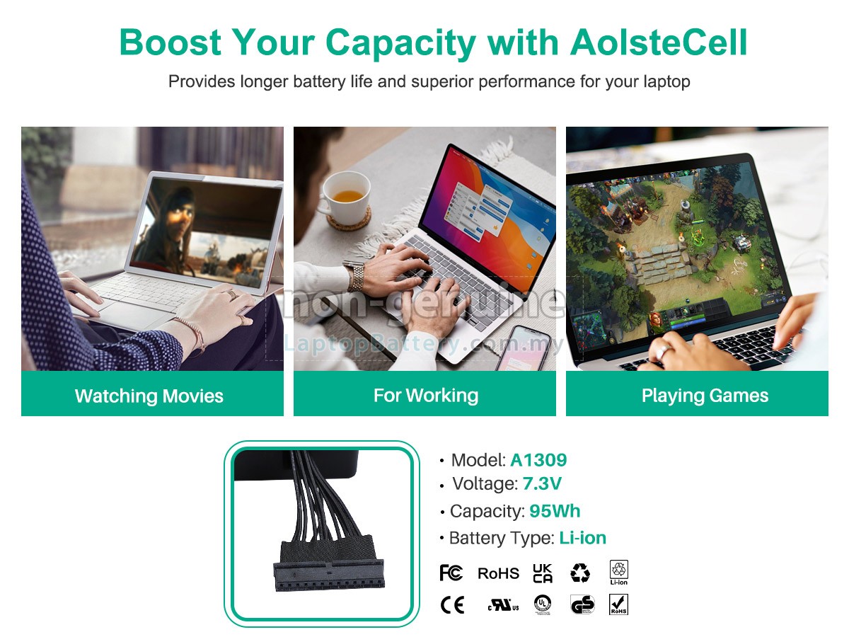 Apple MacBook Pro 17 inch MC226J/A replacement battery