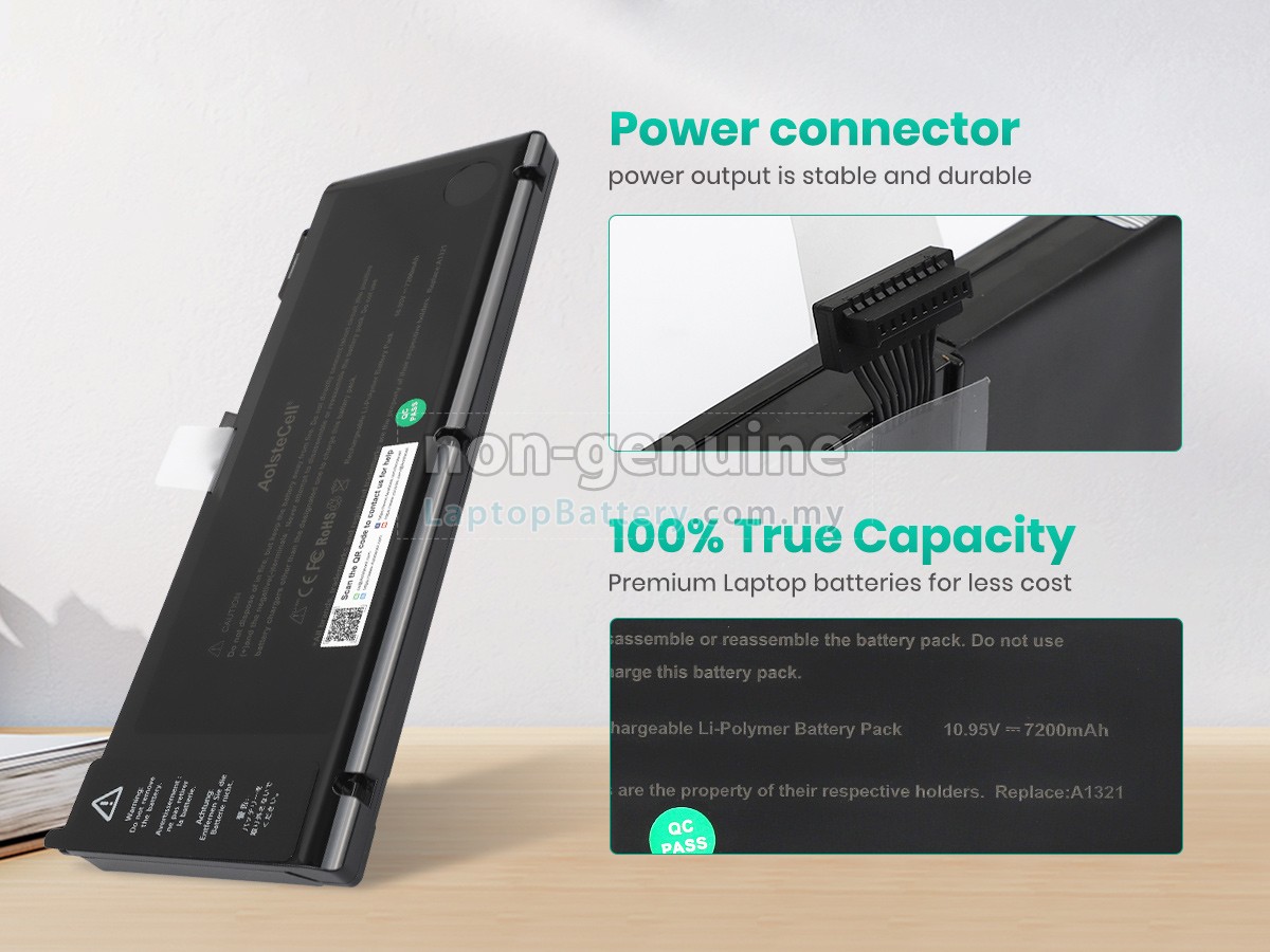 Apple MacBook Pro 15_ MB986*/A replacement battery