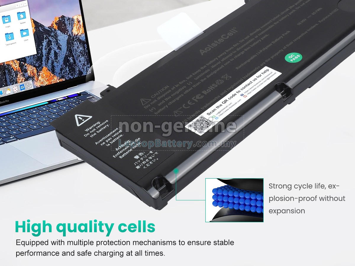 Apple MacBook Pro 13_ MB990*/A replacement battery