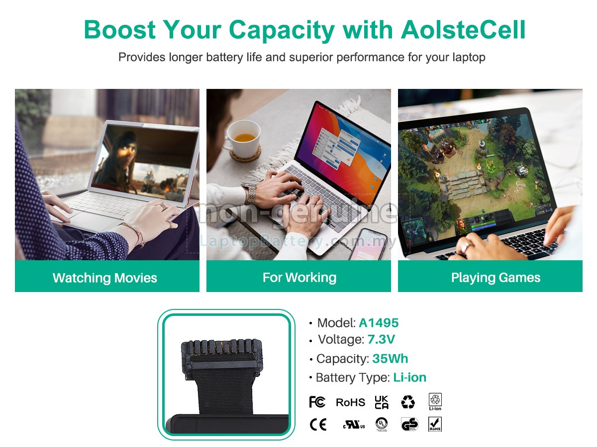 Apple MacBook Air 11.6 inch MJVP2LL/A replacement battery