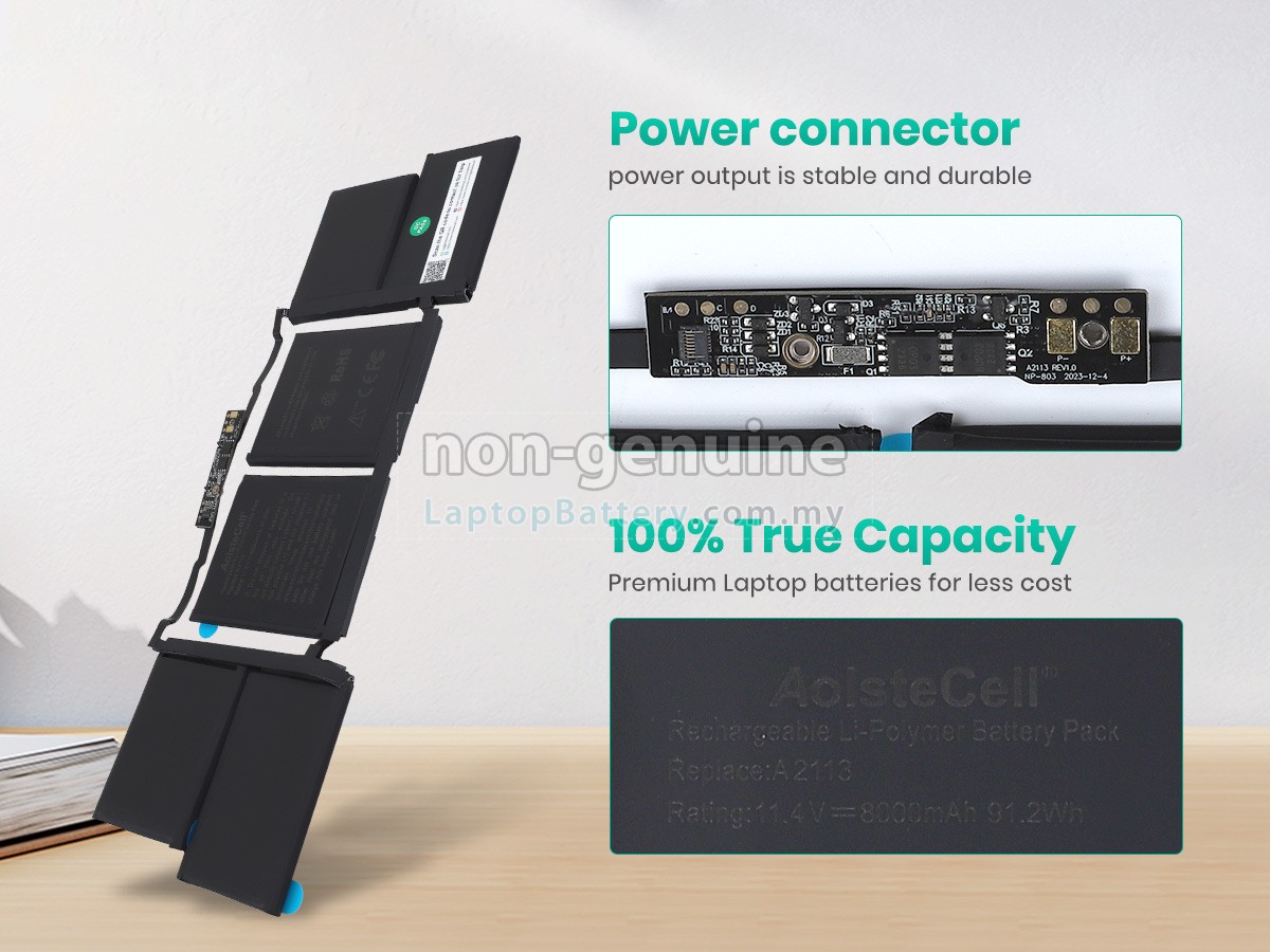 Apple MacBook Pro 16-inch 2019 A2141 replacement battery
