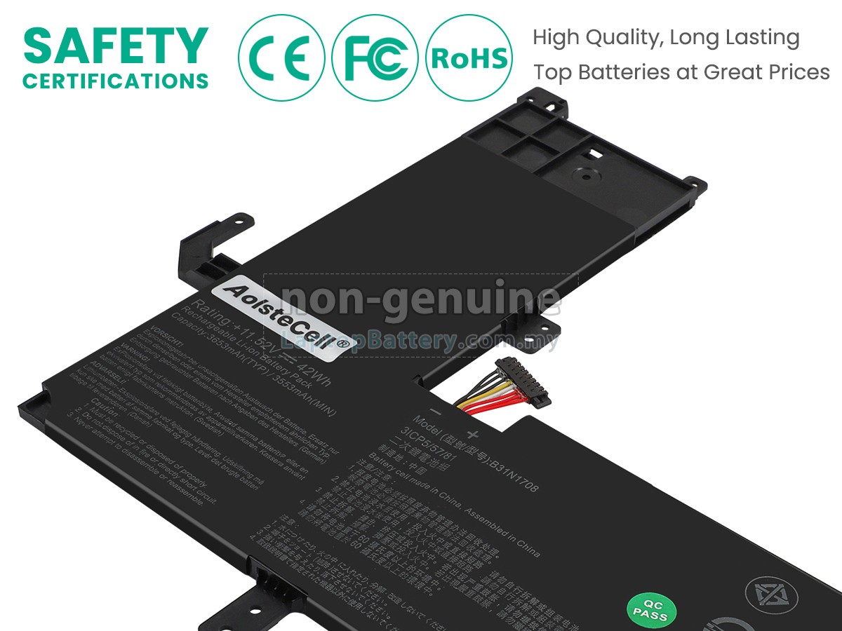 Asus VivoBook Flip TP510UA-DH71T replacement battery