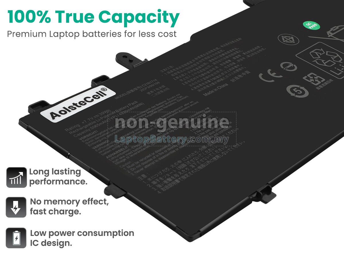 Asus VivoBook Flip 14 TP401CA-DHM6T replacement battery
