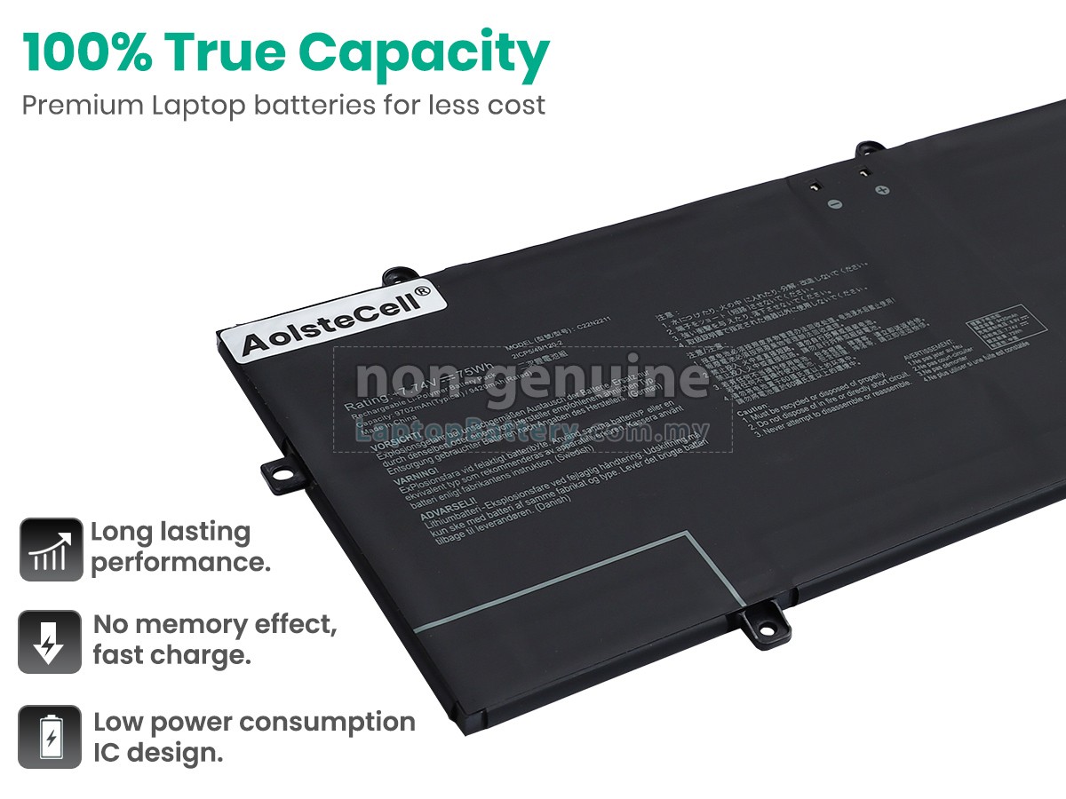 Asus ZenBook 14 OLED UX3405MA-PH77 replacement battery