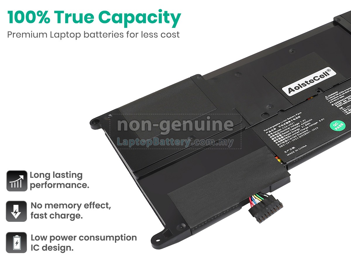 Asus ZenBook UX21E-KX004X replacement battery