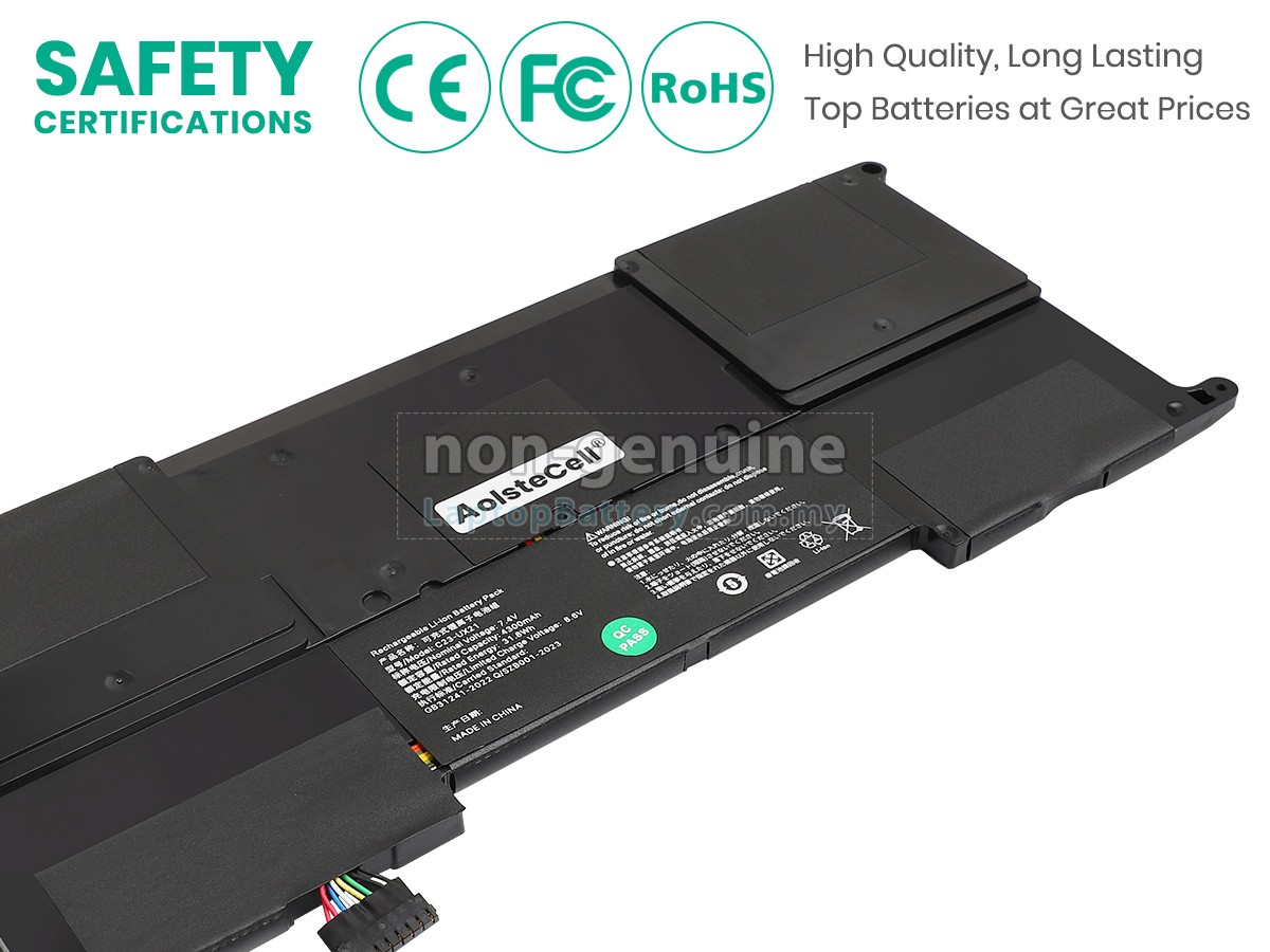 Asus ZenBook UX21E-KX004X replacement battery