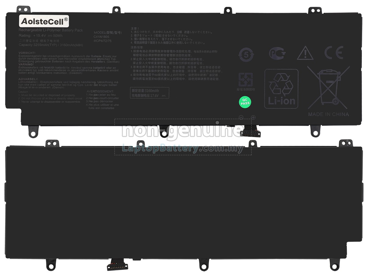 Asus Rog ZEPHYRUS S GX531GS-AH78 replacement battery