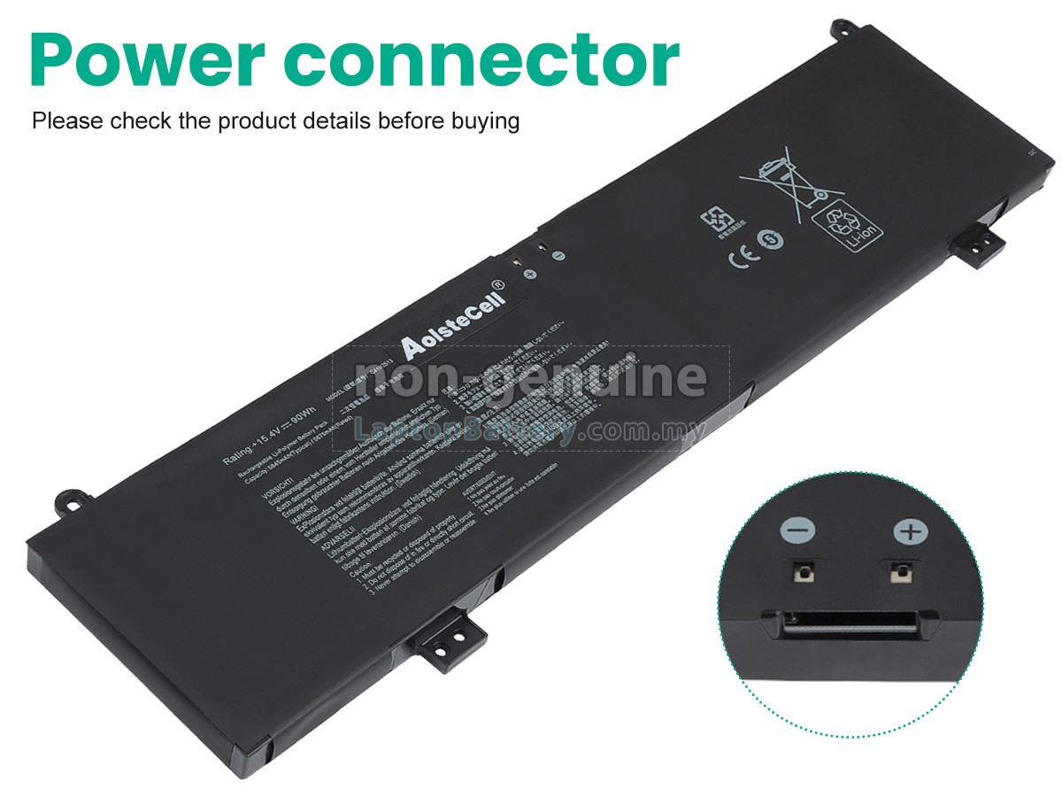 Asus Rog STRIX G17 G713QM-K4041 replacement battery