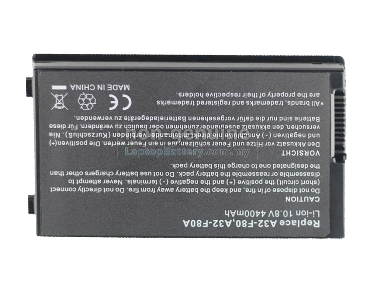 Asus A32-F80A replacement battery