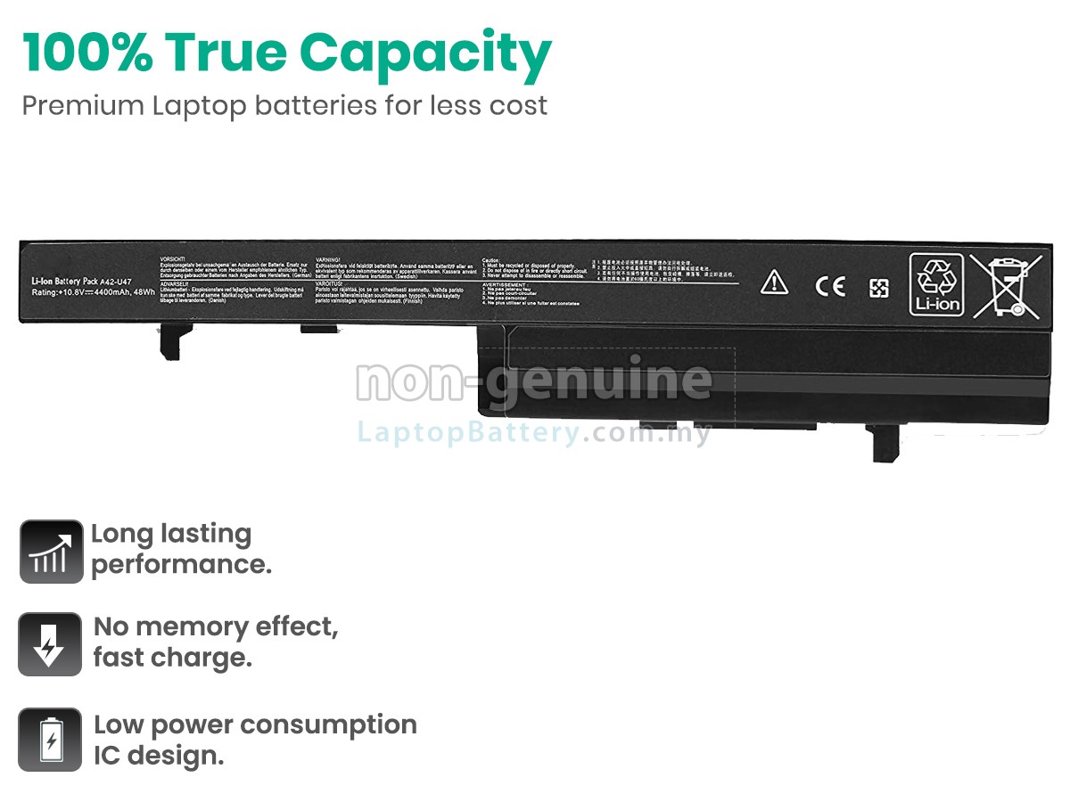 Asus A42-U47 replacement battery