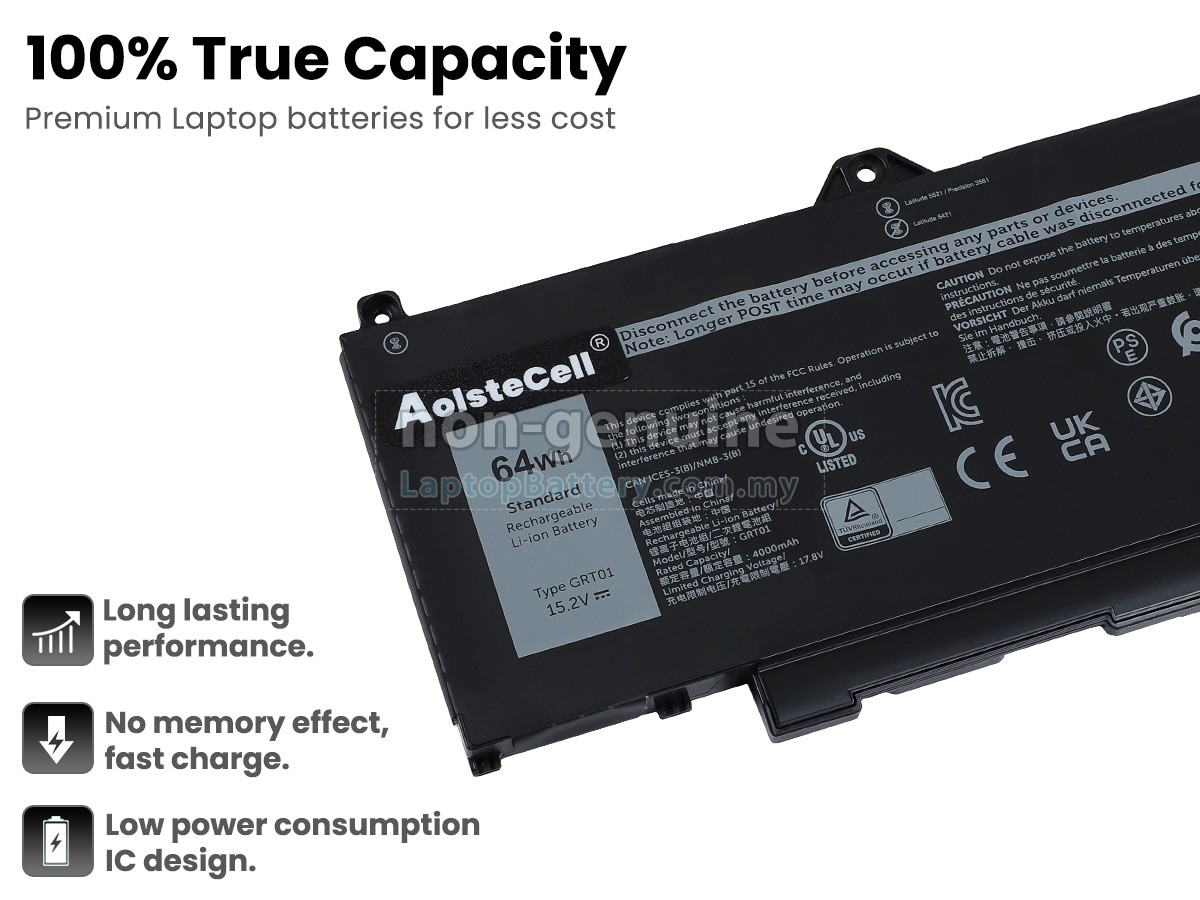 Dell GRT01 replacement battery
