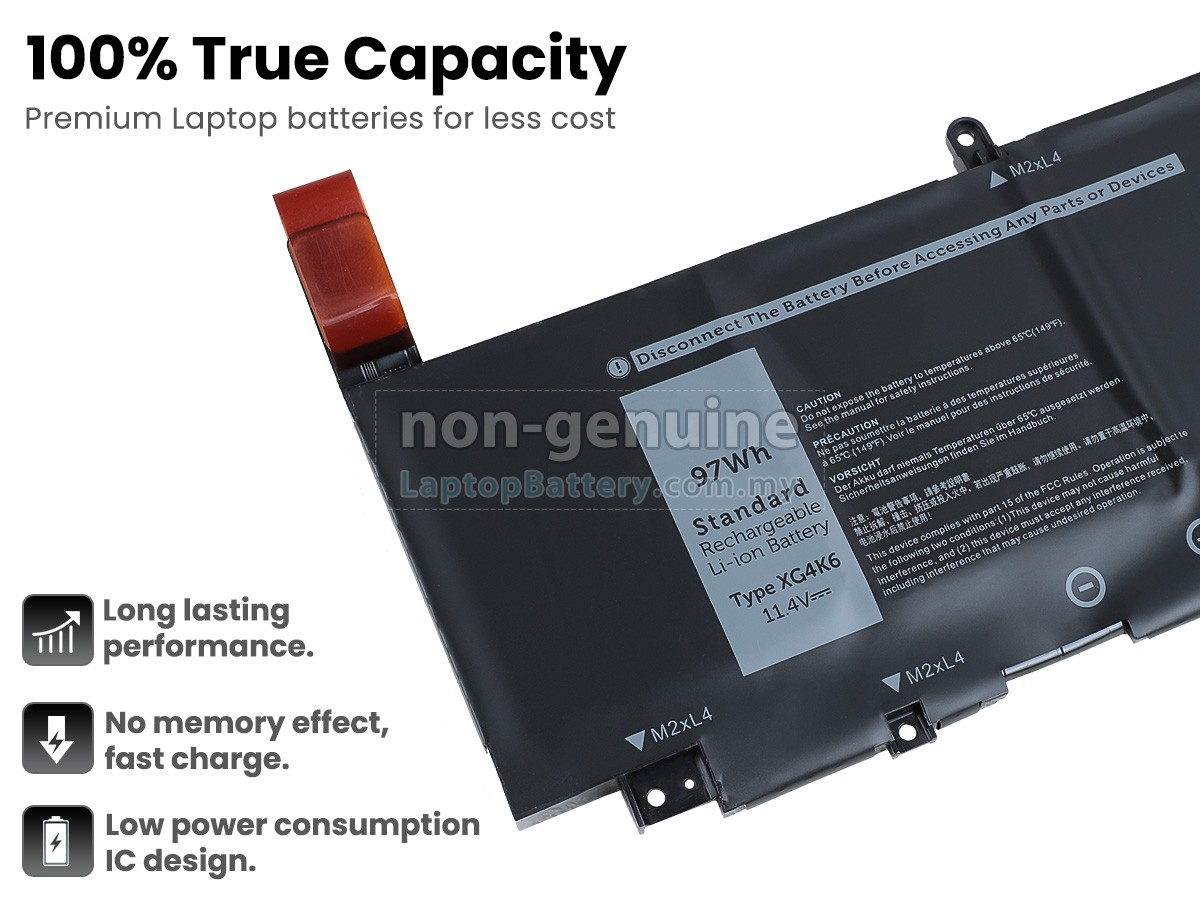Dell 01RR3 replacement battery