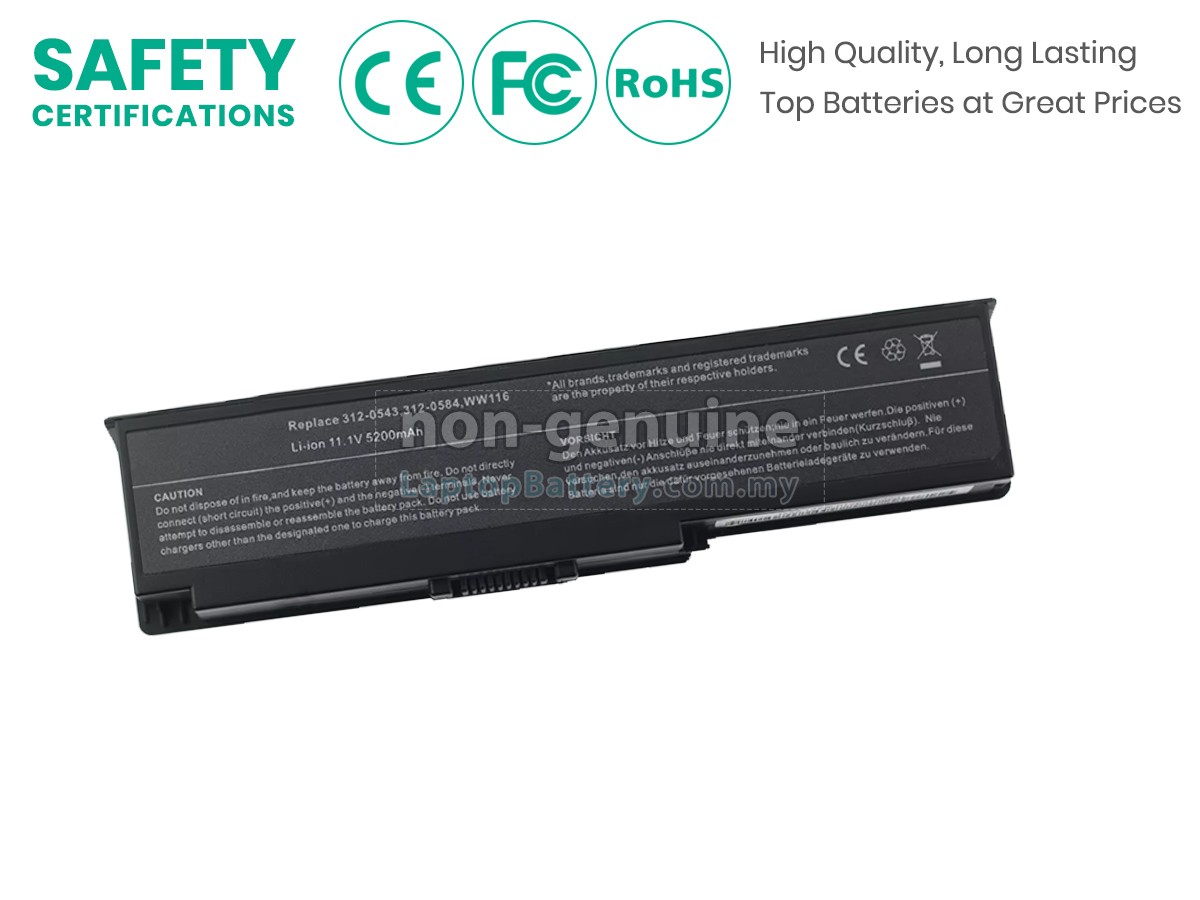 Dell WW116 replacement battery