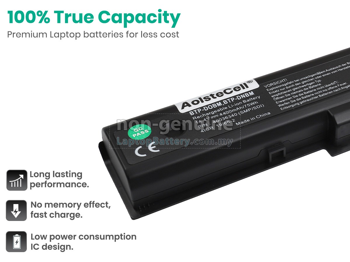 Fujitsu BTP-D0BM replacement battery