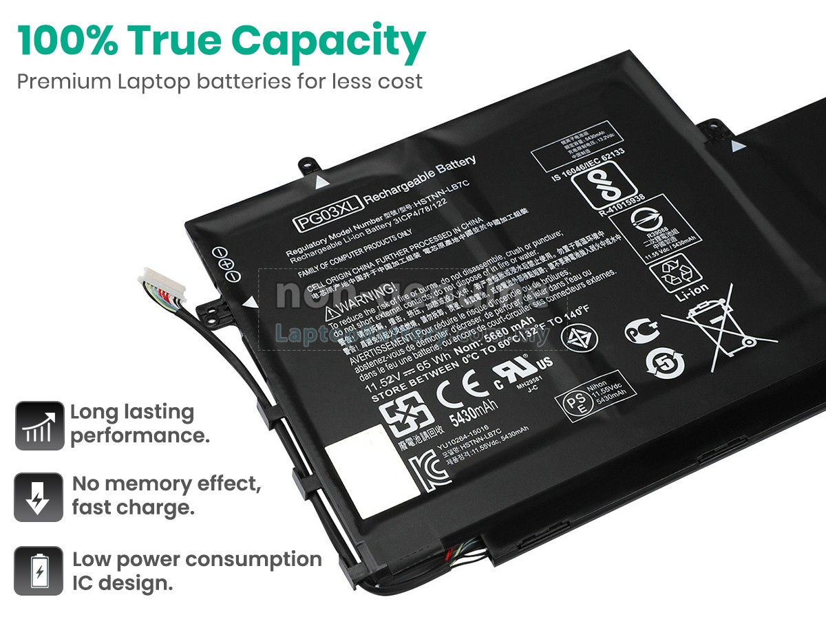 HP PG03 replacement battery