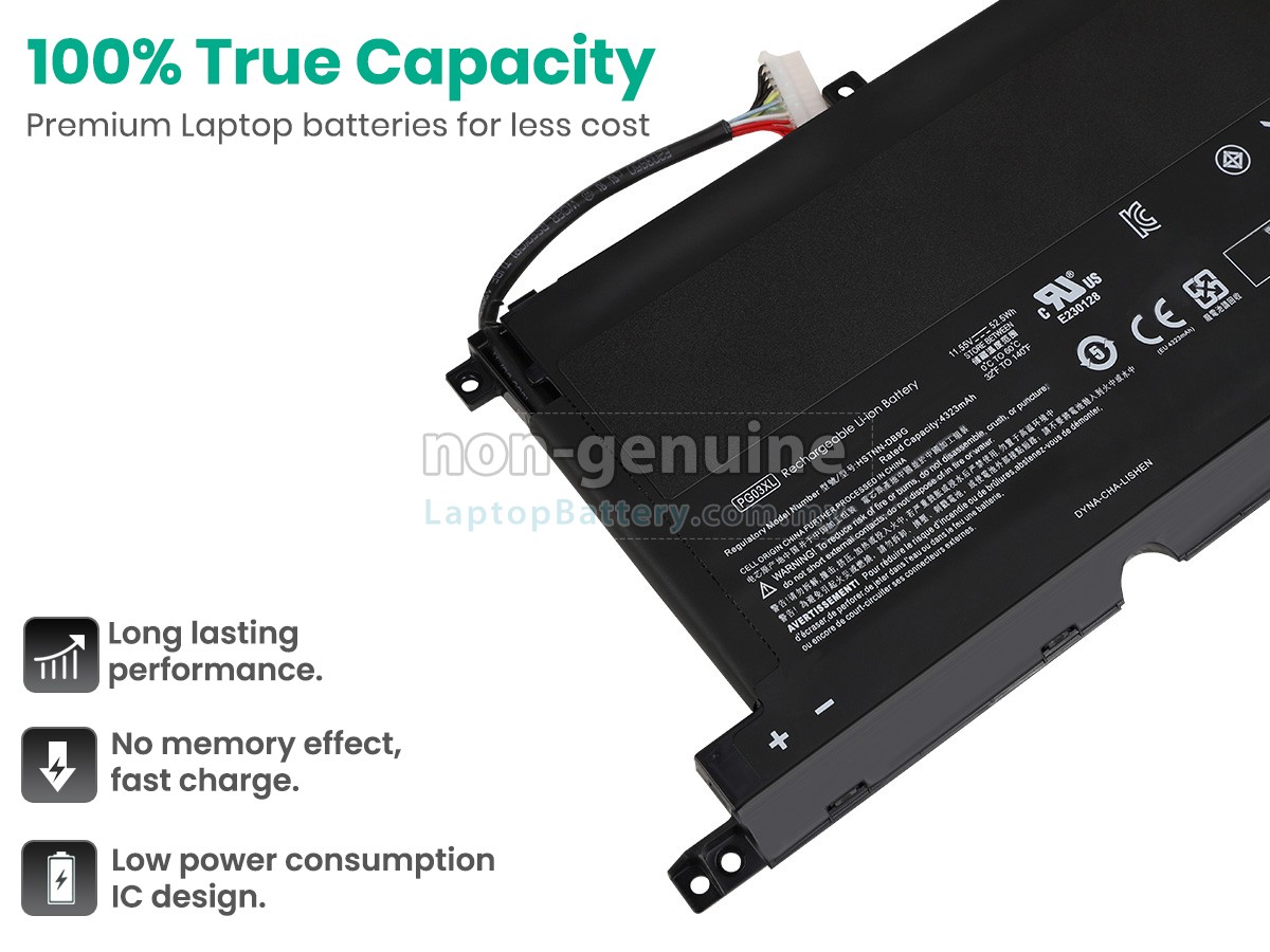 HP PG03 replacement battery