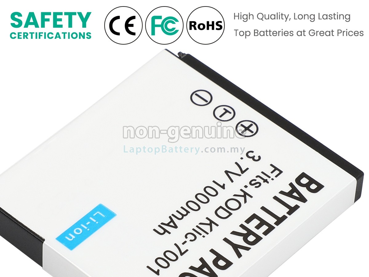 Kodak KLIC-7001 replacement battery