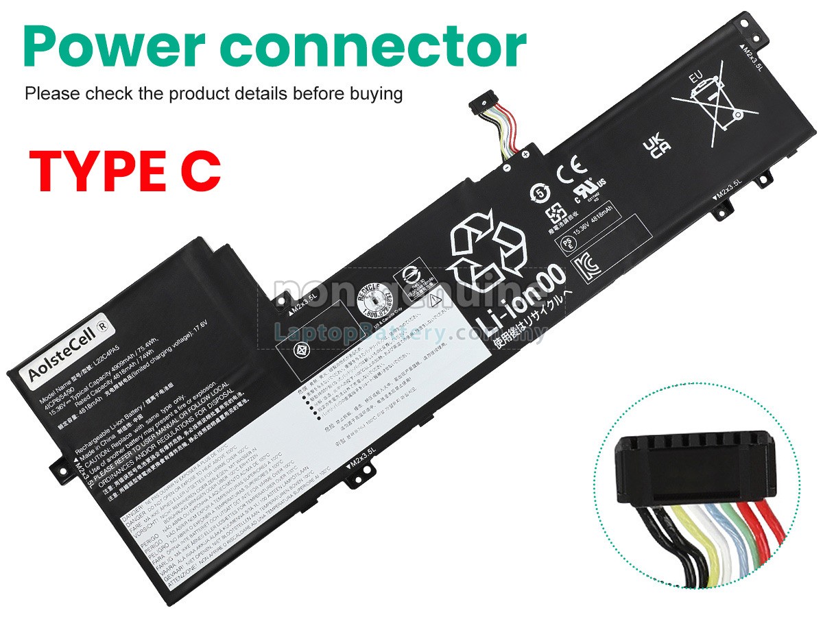 Lenovo IdeaPad SLIM 5 16ABR8-82XG replacement battery