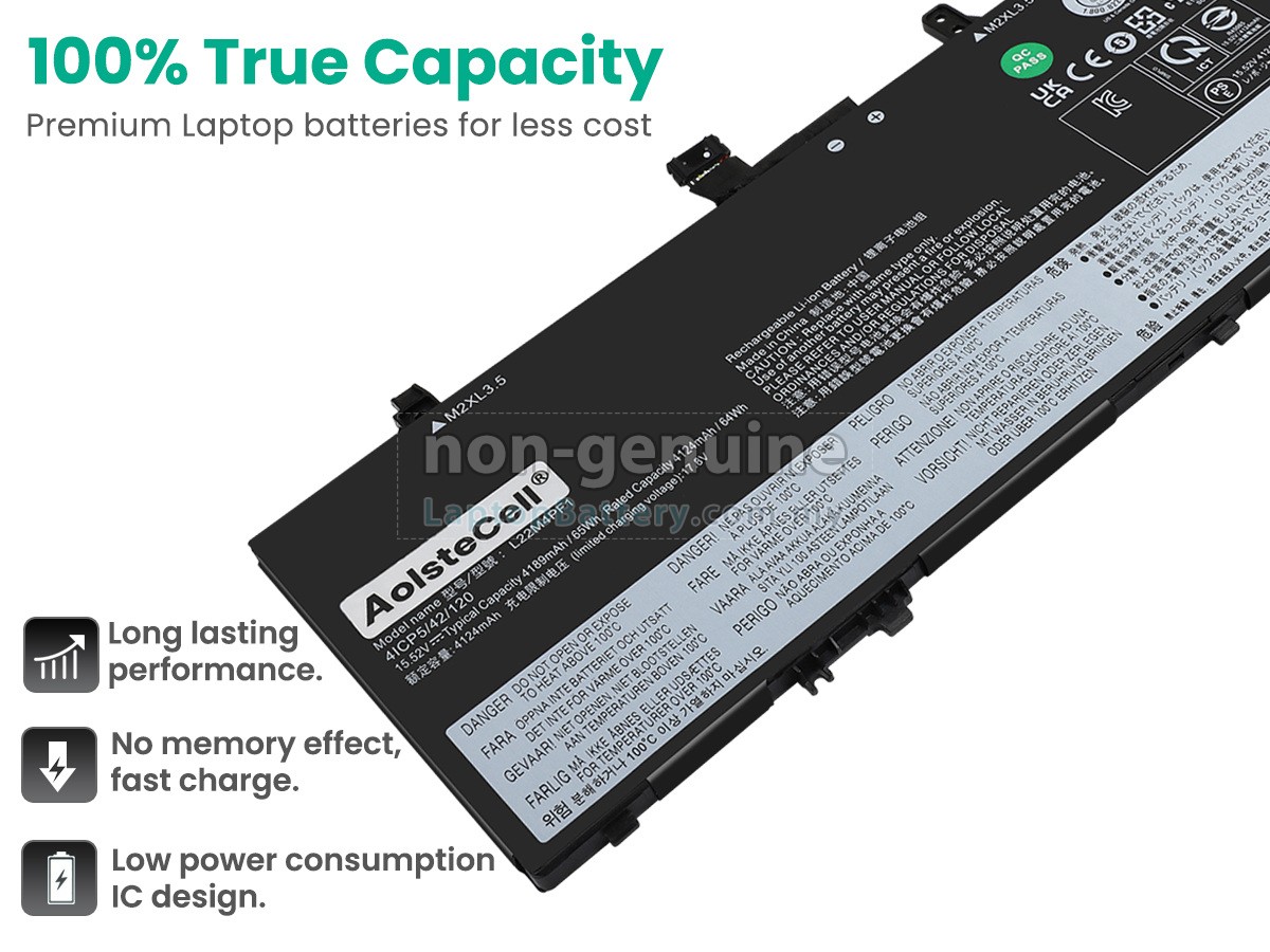 Lenovo YOGA SLIM 6 14IAP8-82WU006CFR replacement battery