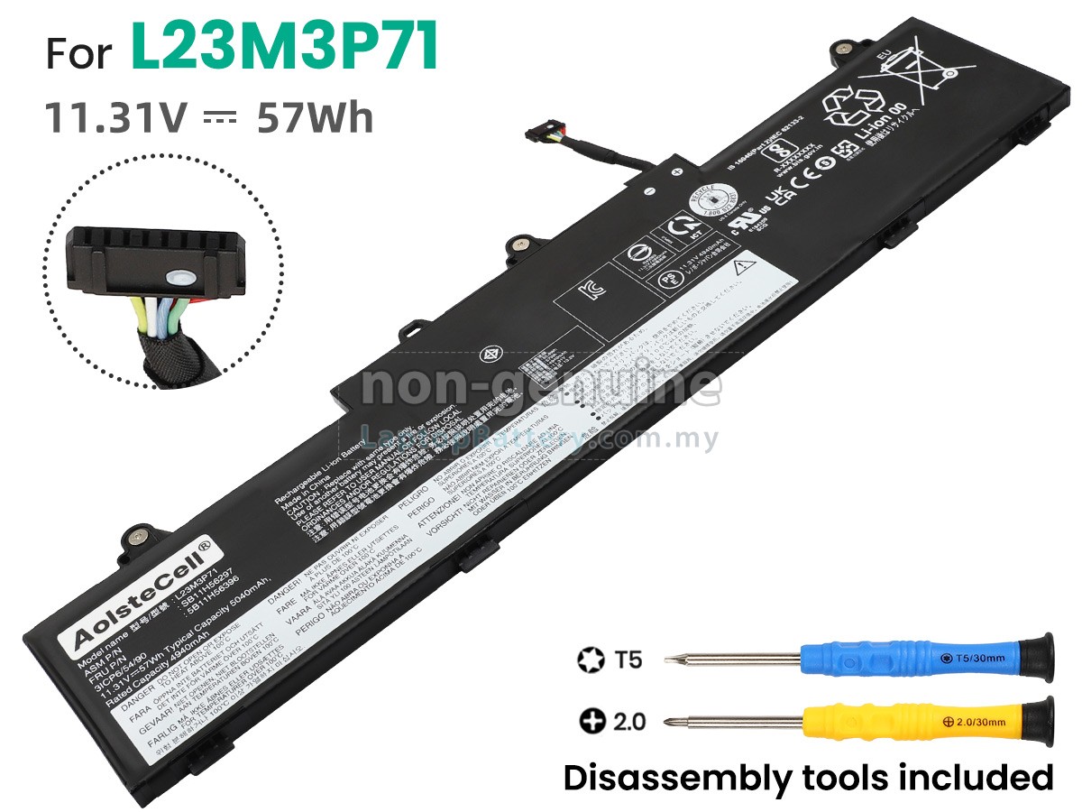 Lenovo L23M3P72 replacement battery