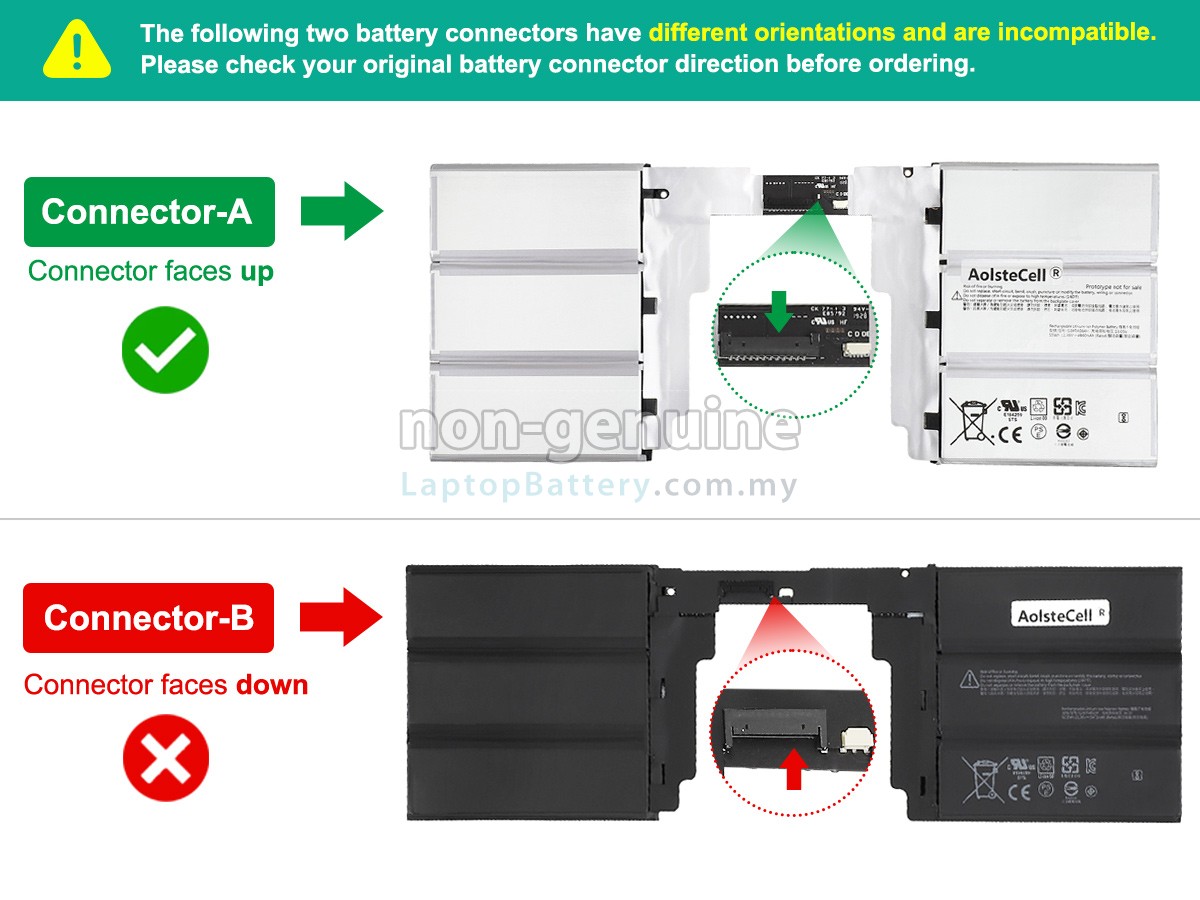 Microsoft Surface BOOK2 KEYBOARD replacement battery