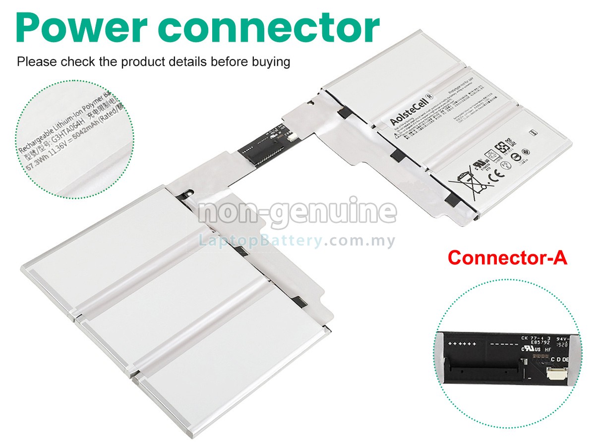 Microsoft Surface BOOK2 KEYBOARD replacement battery
