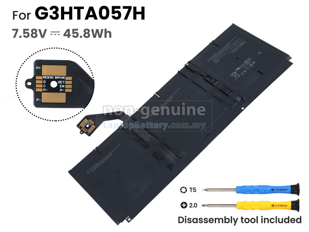 Microsoft Surface LAPTOP 4 1953 replacement battery