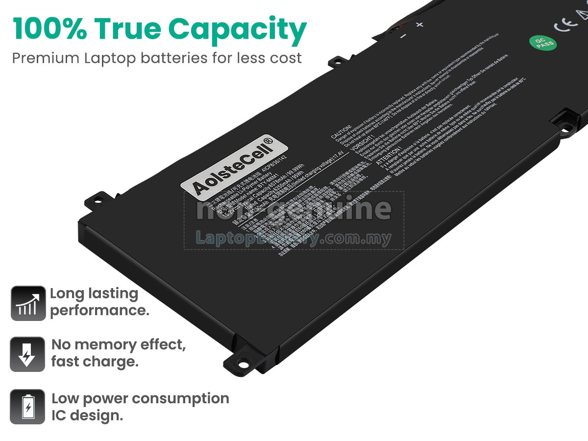 MSI STEALTH GS77 12UHS-083 replacement battery