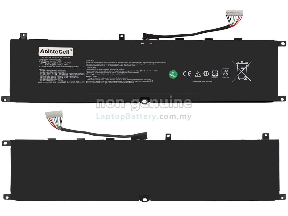 MSI STEALTH GS77 12UHS-083 replacement battery