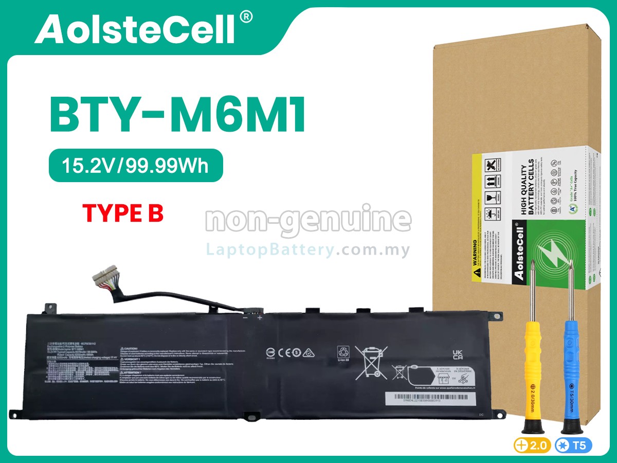 MSI STEALTH GS77 12UHS-083 replacement battery