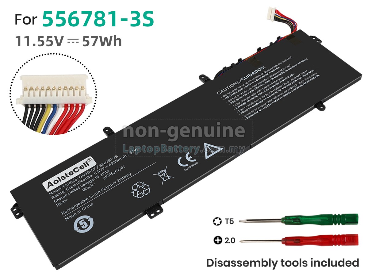 Positivo 556781-3S replacement battery