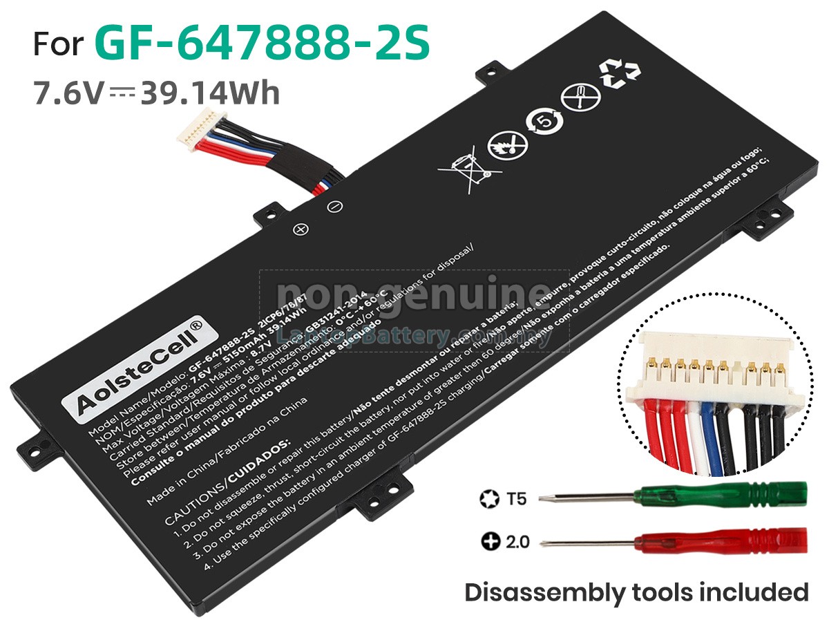 Positivo GF-647888-2S replacement battery