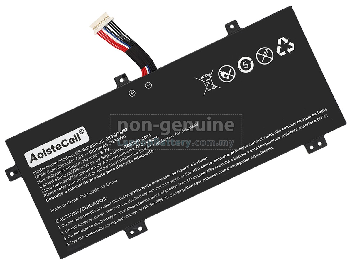 Positivo GF-647888-2S replacement battery