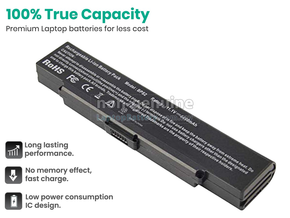 Sony VAIO VGN-FJ290P1/R replacement battery