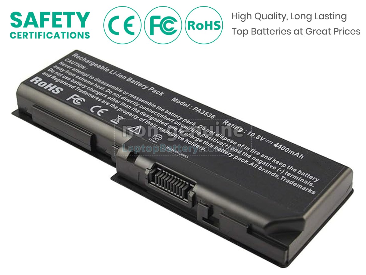 Toshiba PA3537U-1BRS replacement battery