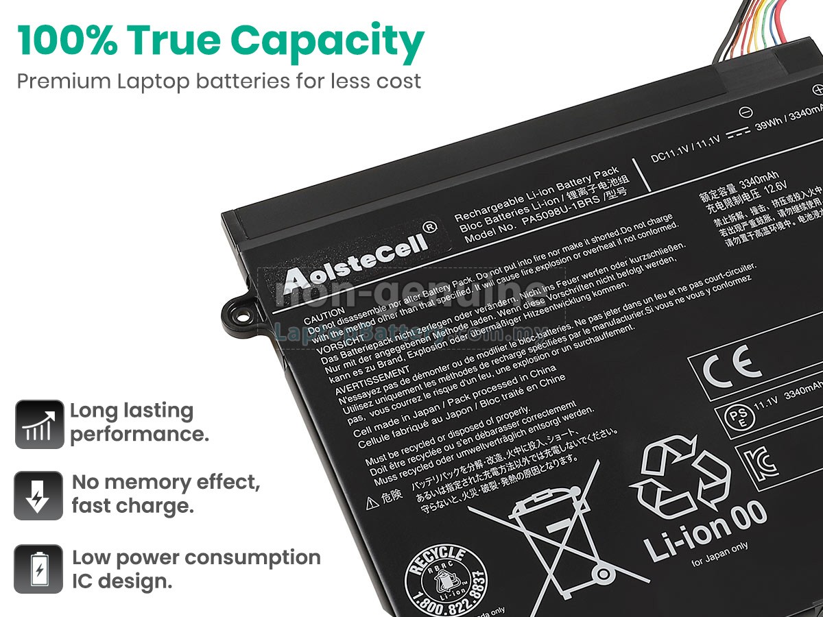 Toshiba Portege Z10T-A1102L replacement battery