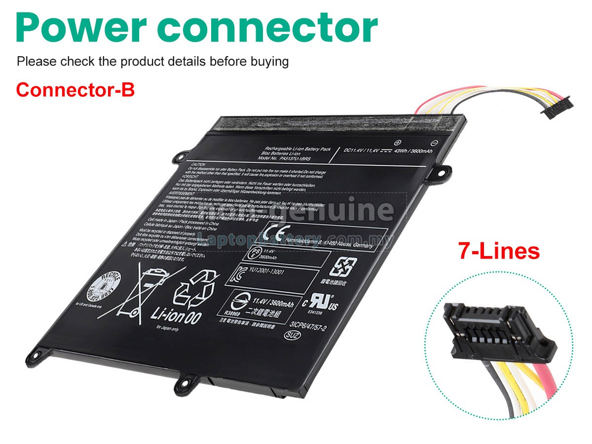 Toshiba Portege Z10T-A1102L replacement battery