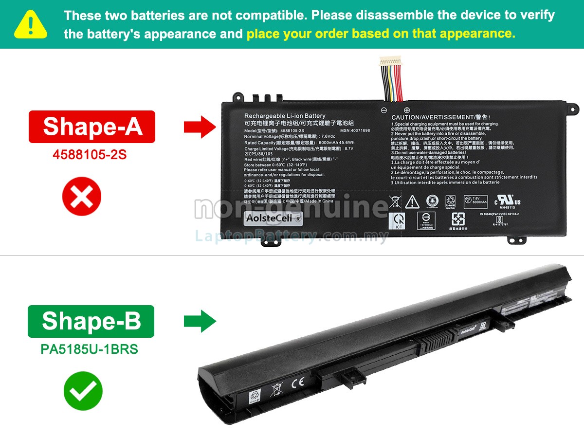 Toshiba Satellite C50D-B-018 replacement battery