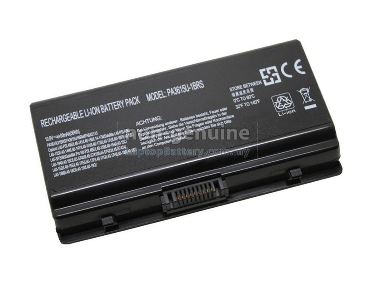 Toshiba Satellite L40-PSL48E replacement battery