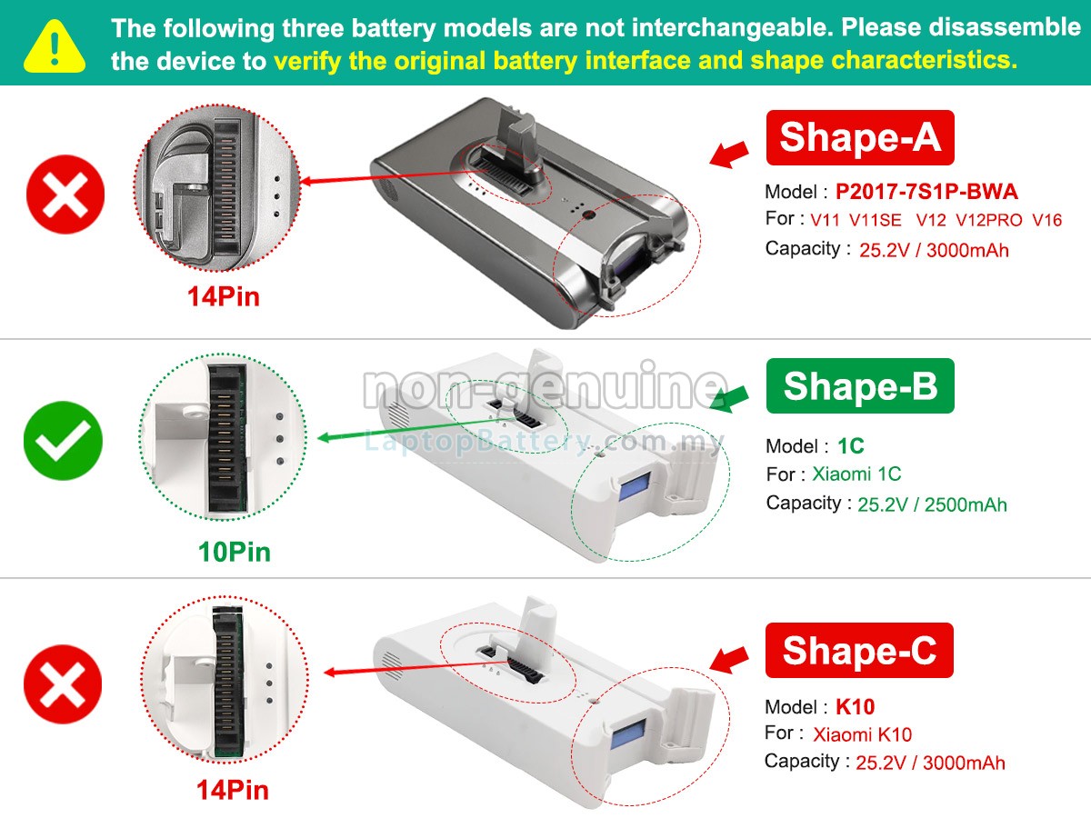 XiaoMi P2017-7S1P-BWA replacement battery