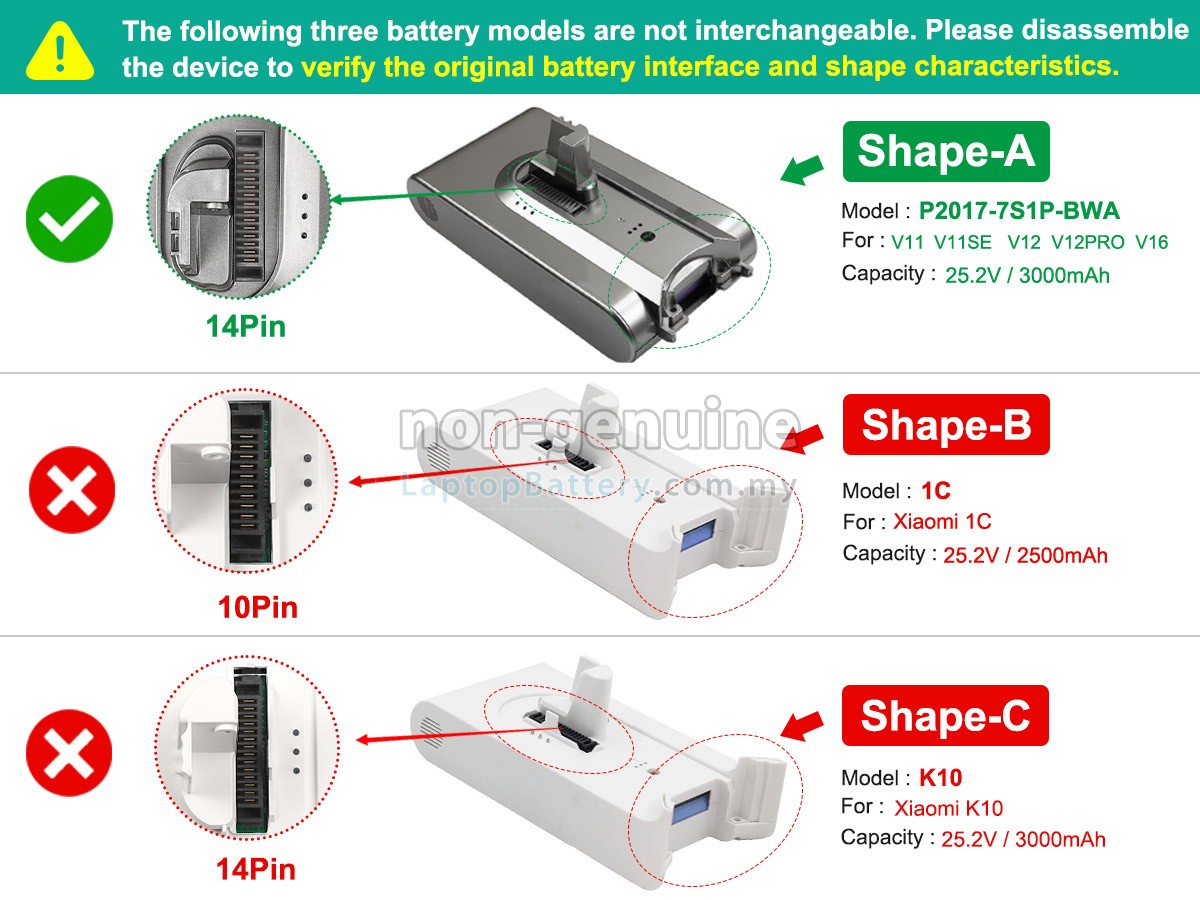 XiaoMi P2017-7S1P-BWA replacement battery